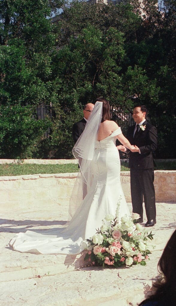 Wedding reception details at Allan House in Austin