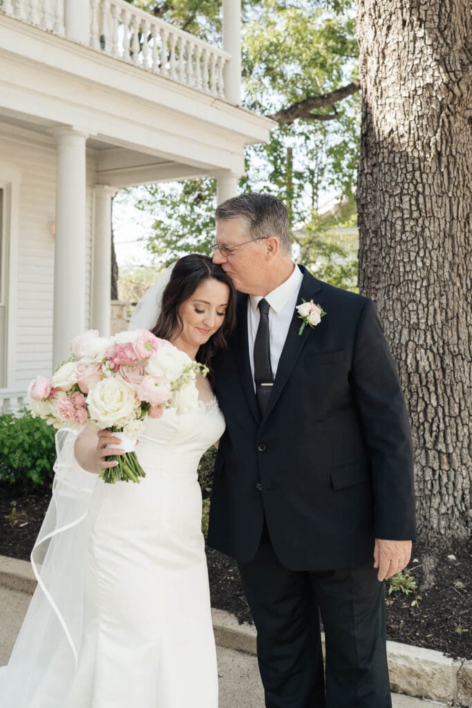Bridal portrait on film at an Allan House wedding