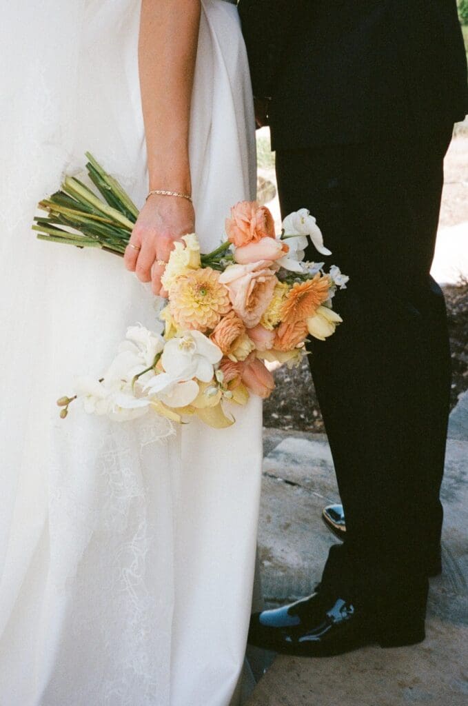 Fine art film wedding photography with soft highlights in Austin