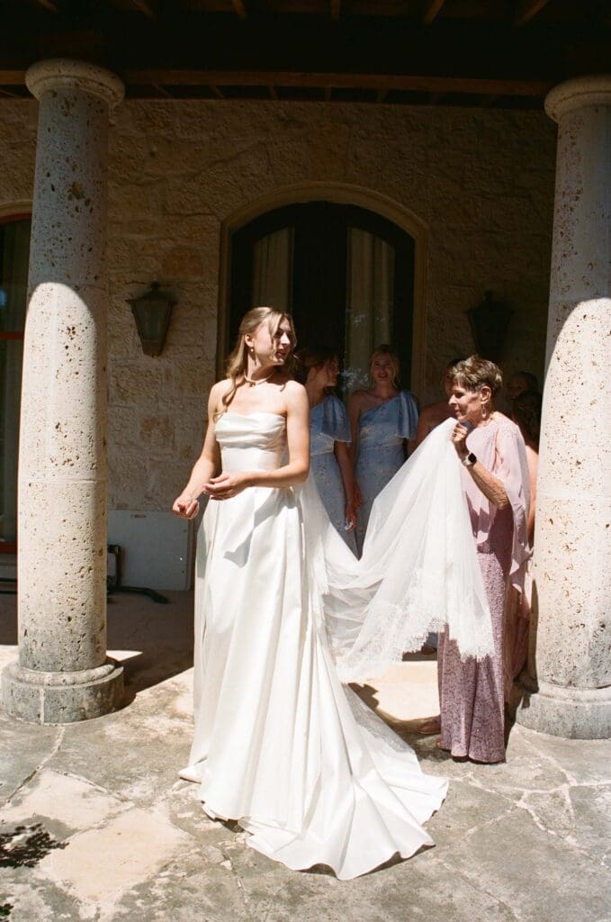 Fine art film wedding photography at an Austin wedding venue