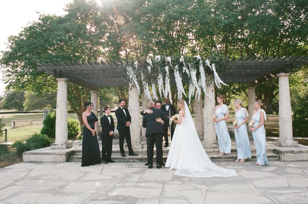 Editorial style film wedding photos in Austin Texas