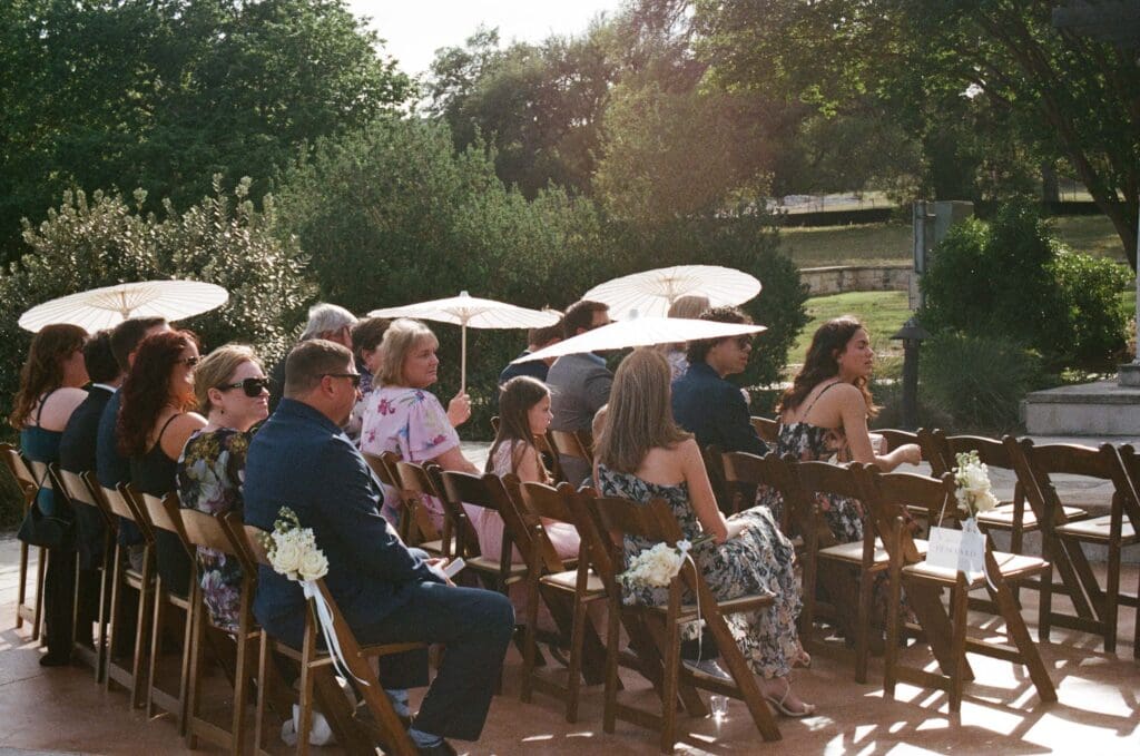 Austin film wedding photography with romantic movement and texture