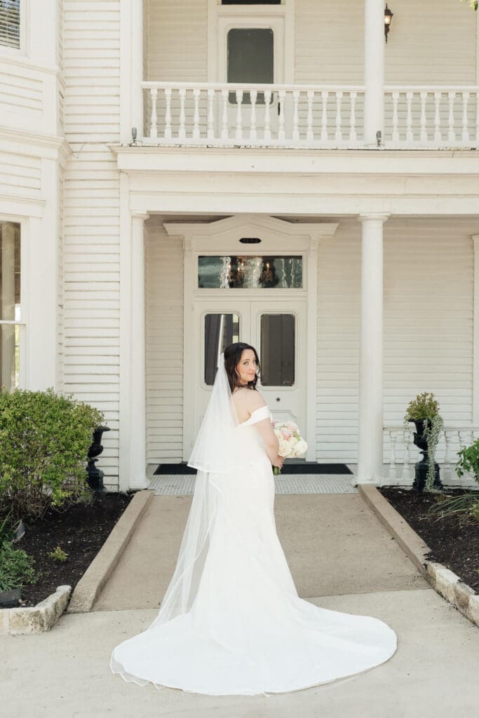 Family portraits at an Allan House wedding ceremony