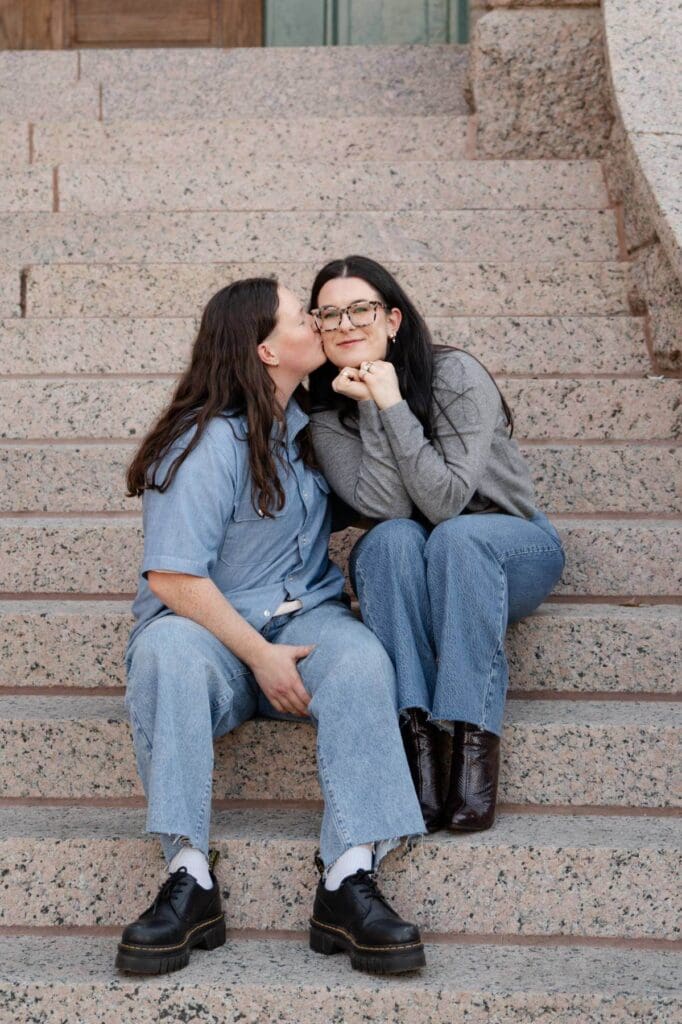 Candid engagement photography capturing natural moments in Dallas Fort Worth
