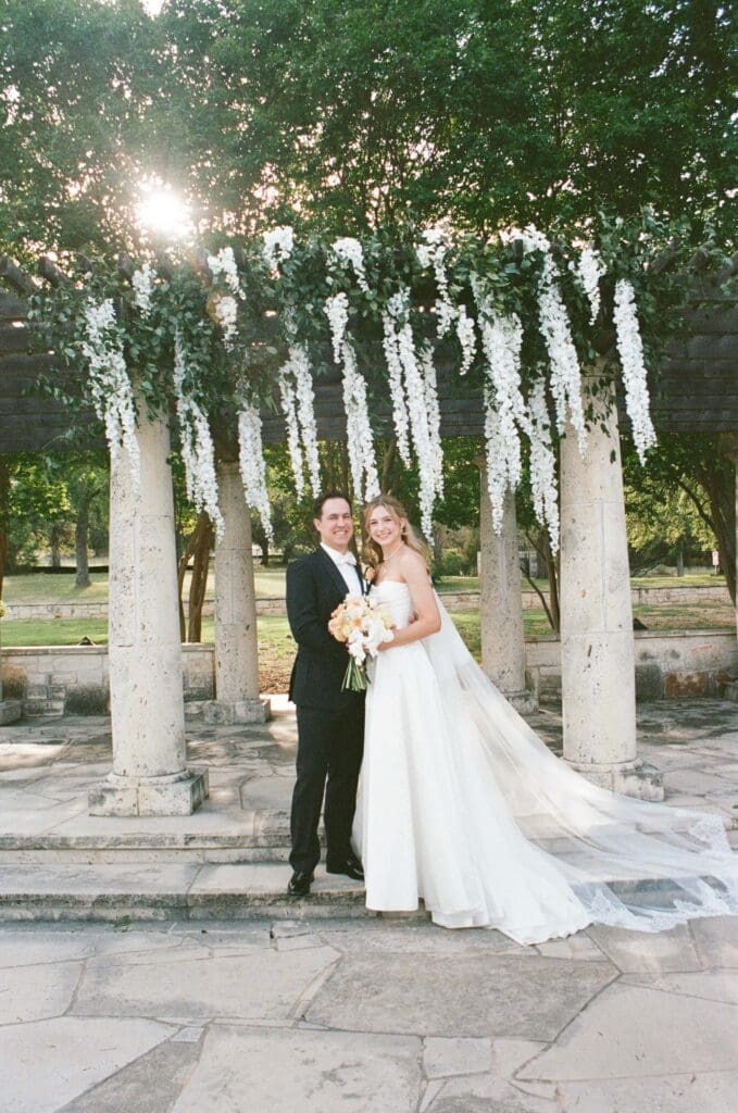Austin film wedding photographer documenting elegant wedding details