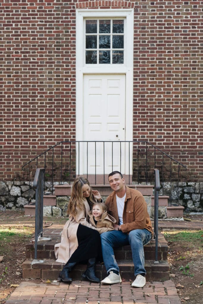 Candid family moments photographed in Austin during fall