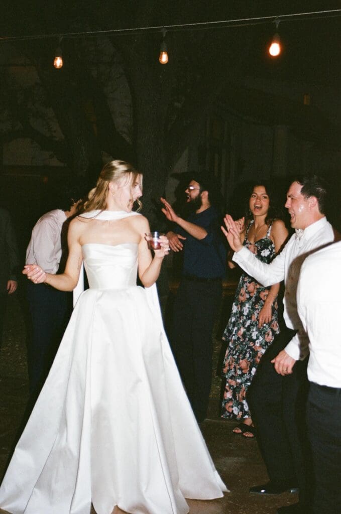 Elegant Austin wedding photographed on film photography