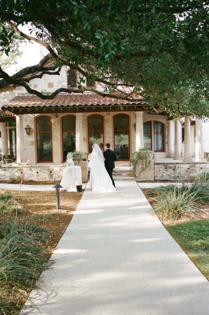 Romantic couple portraits on film in Austin Texas
