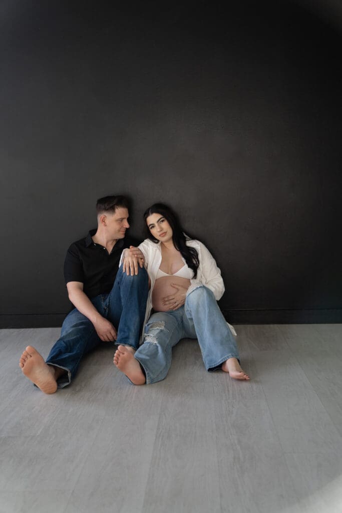 editorial maternity session at The Lumen Room in Austin, Texas