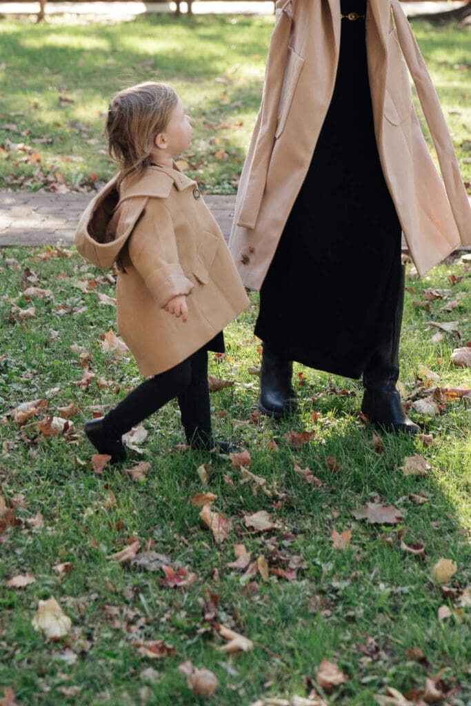 Lifestyle family session photographed in Austin during autumn