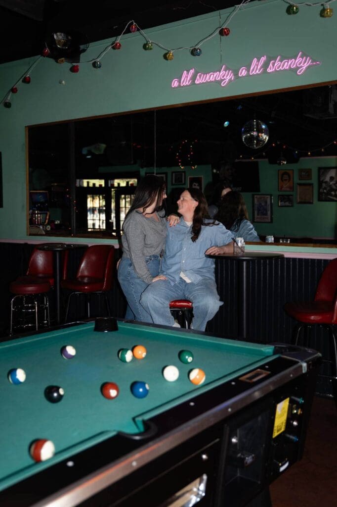 Moody winter engagement session in Dallas Fort Worth with documentary moments
