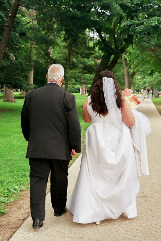 Washington DC film wedding photographer documenting emotional moments