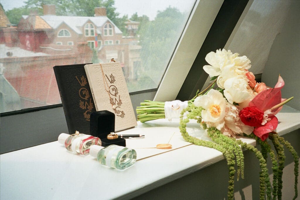 Fine art Washington DC wedding photographed on 35mm film