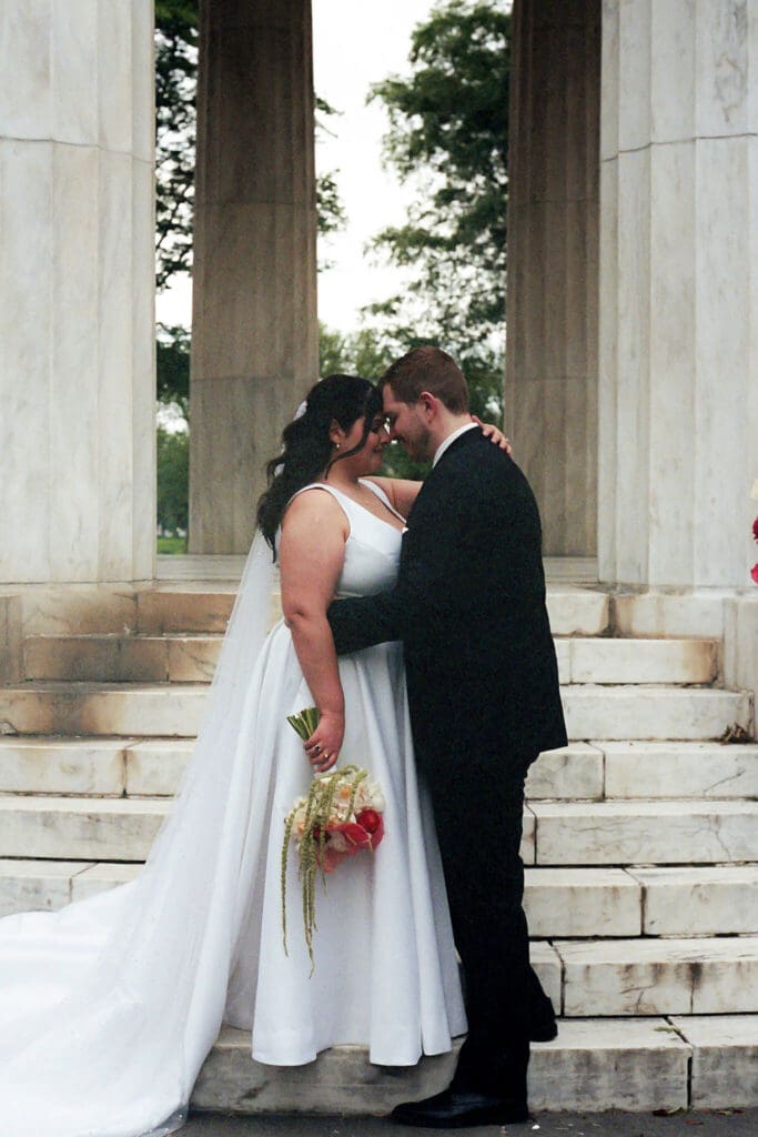  Washington DC film wedding photography with editorial composition