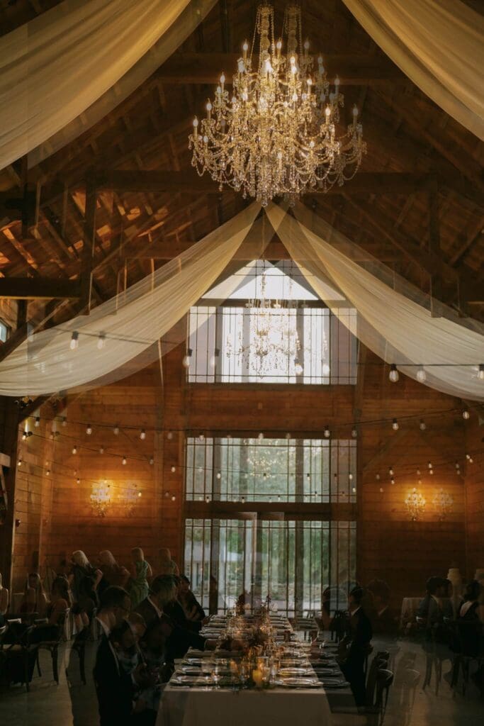 Wedding reception details photographed by second shooter at Addison Grove