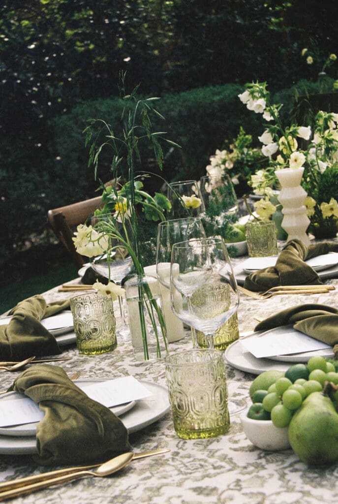Reception tent at Hummingbird House wedding venue