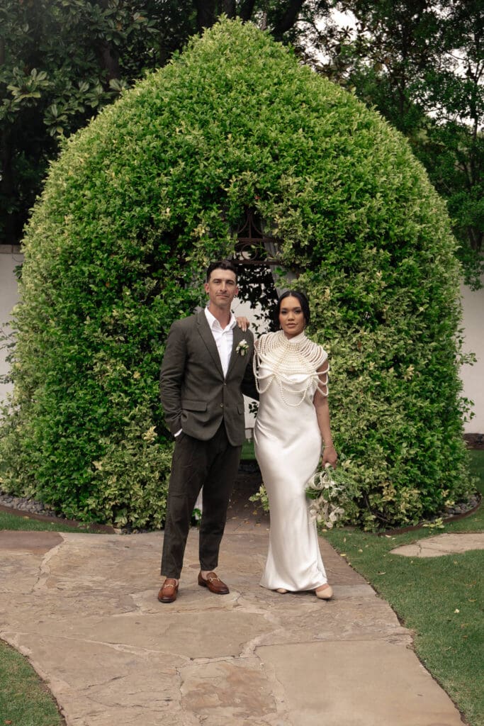 Golden hour at Hummingbird House wedding venue