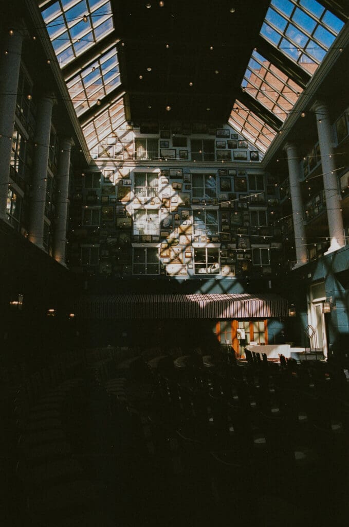 Film photograph capturing emotion during a Maryland wedding