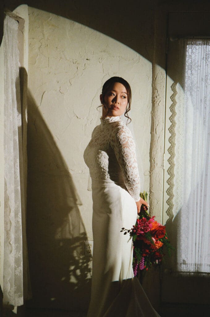 Medium format portrait highlighting soft winter light