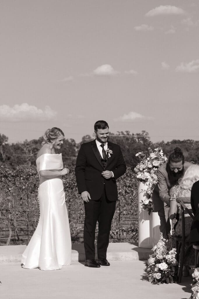 Groom portrait in a timeless black suit
