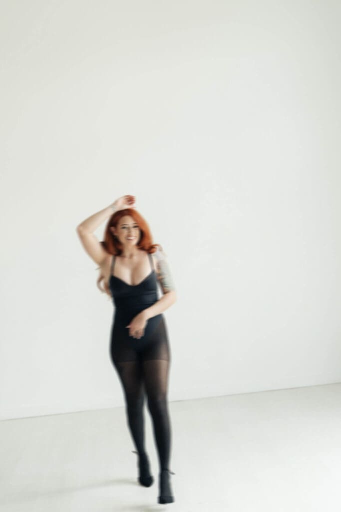 Intimate boudoir portrait using soft window light