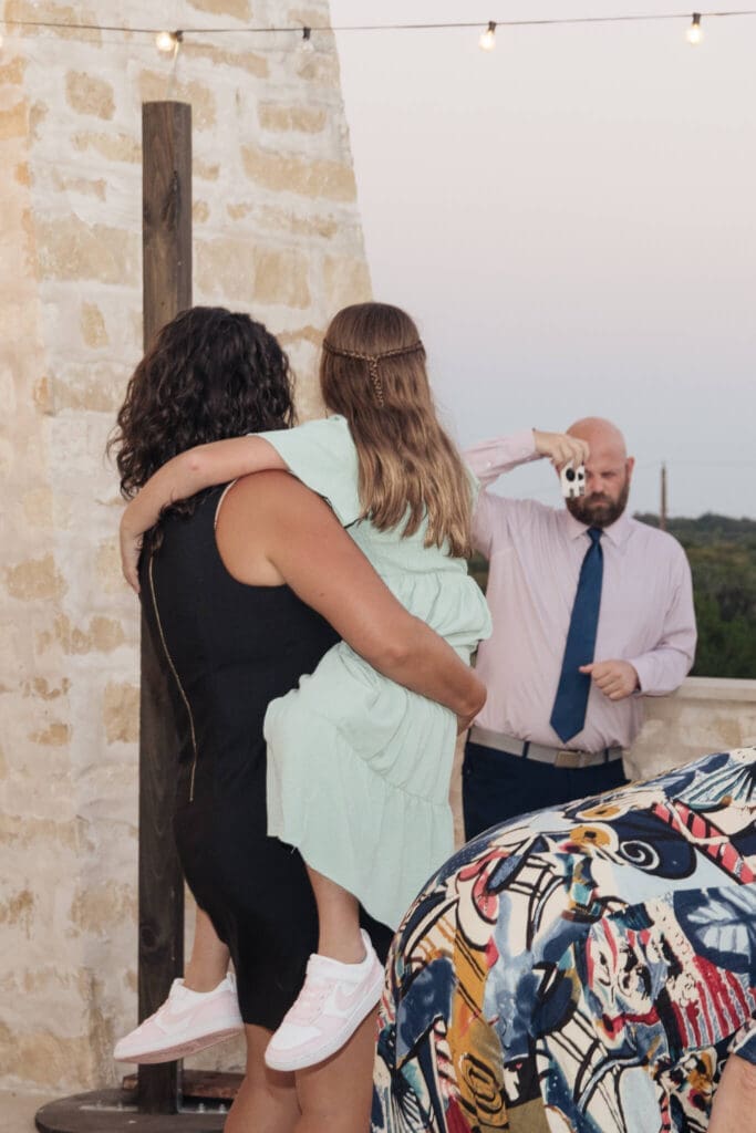 Real moment of laughter captured during wedding
