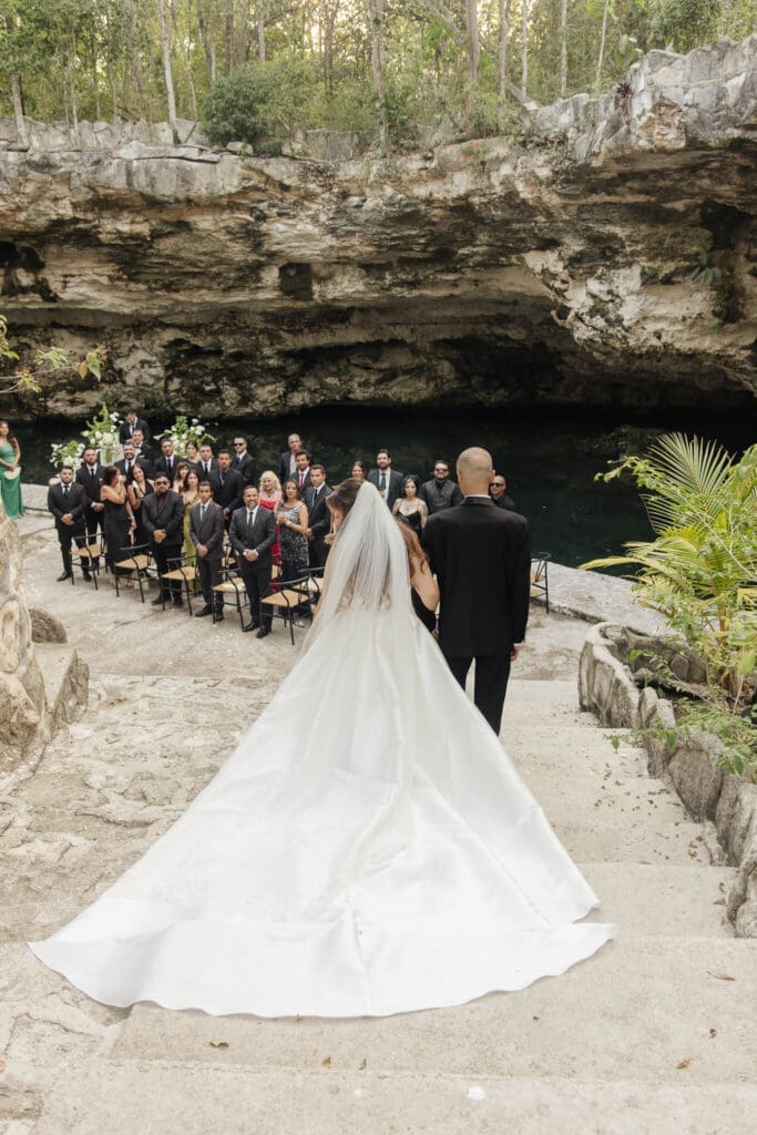 Luxury destination wedding reception in Cancun