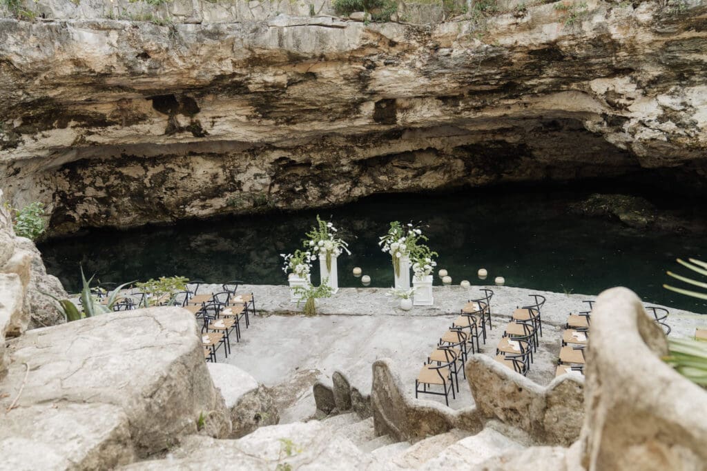 Luxury Cancun wedding photographed on film