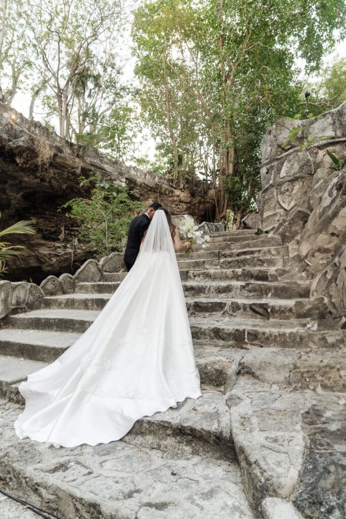 editorial film photography during Cancun wedding