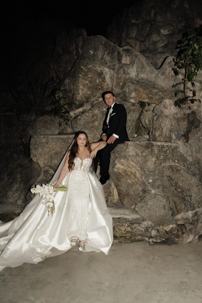 Super 8 wedding film moments from Cancun Mexico