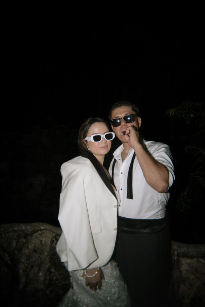 Jungle-inspired cenote wedding in Mexico