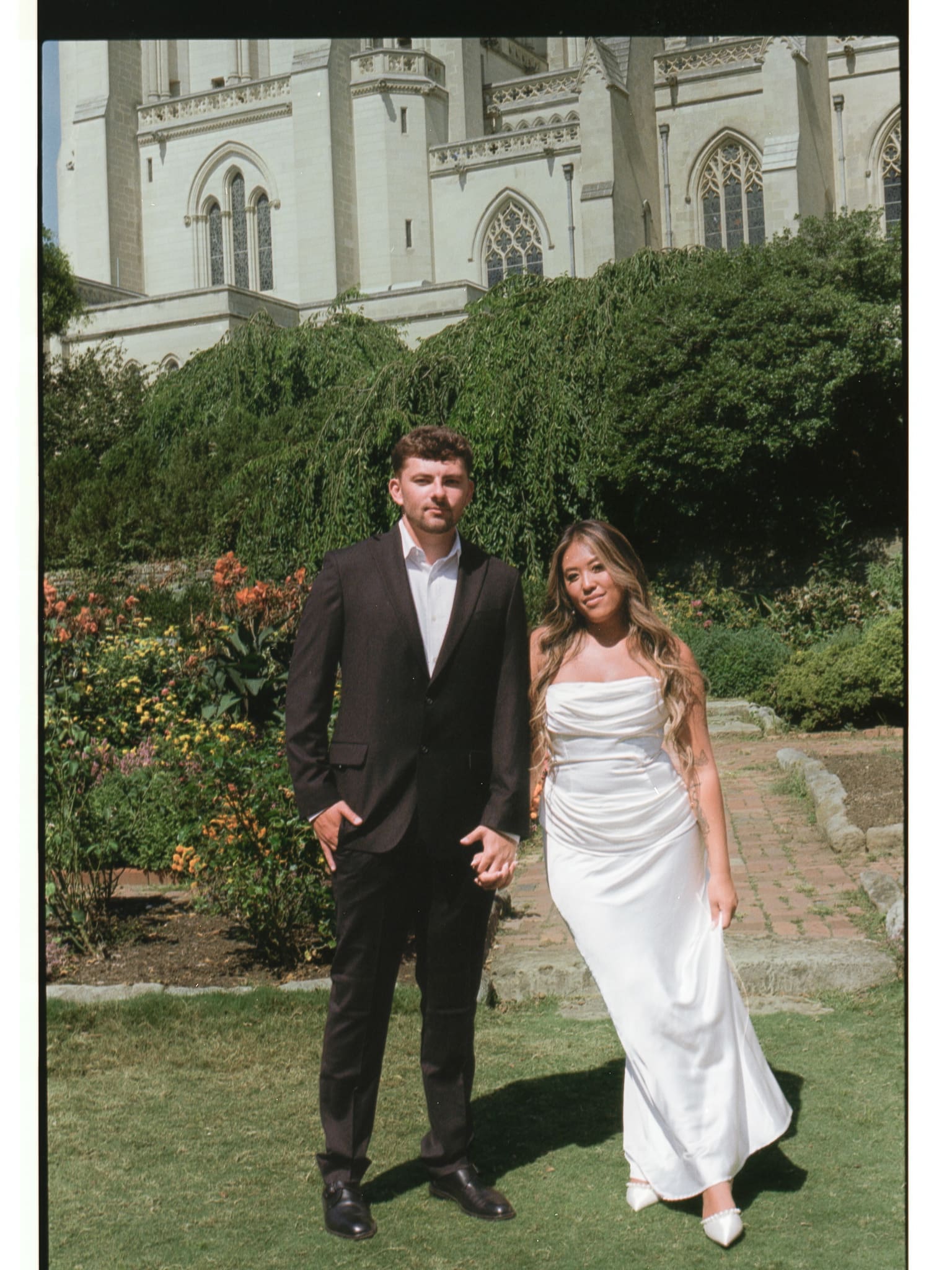 national cathedral engagement photos