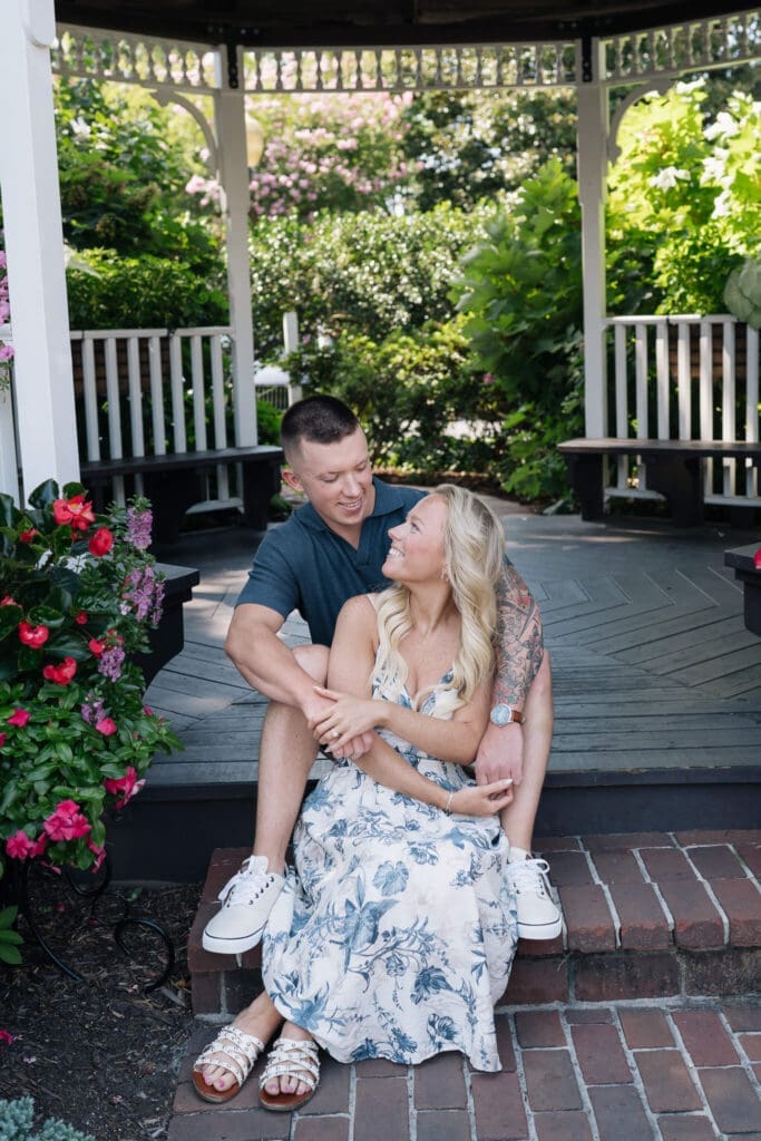  Romantic coastal Delaware engagement session during golden hour