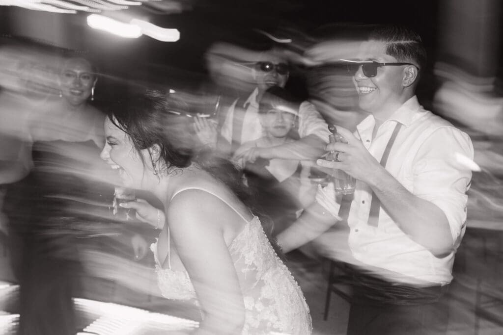 Super 8 still frame from cenote wedding in Cancun