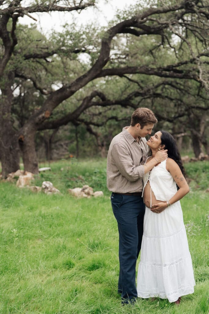 Spring maternity session with cherry blossoms in Washington DC