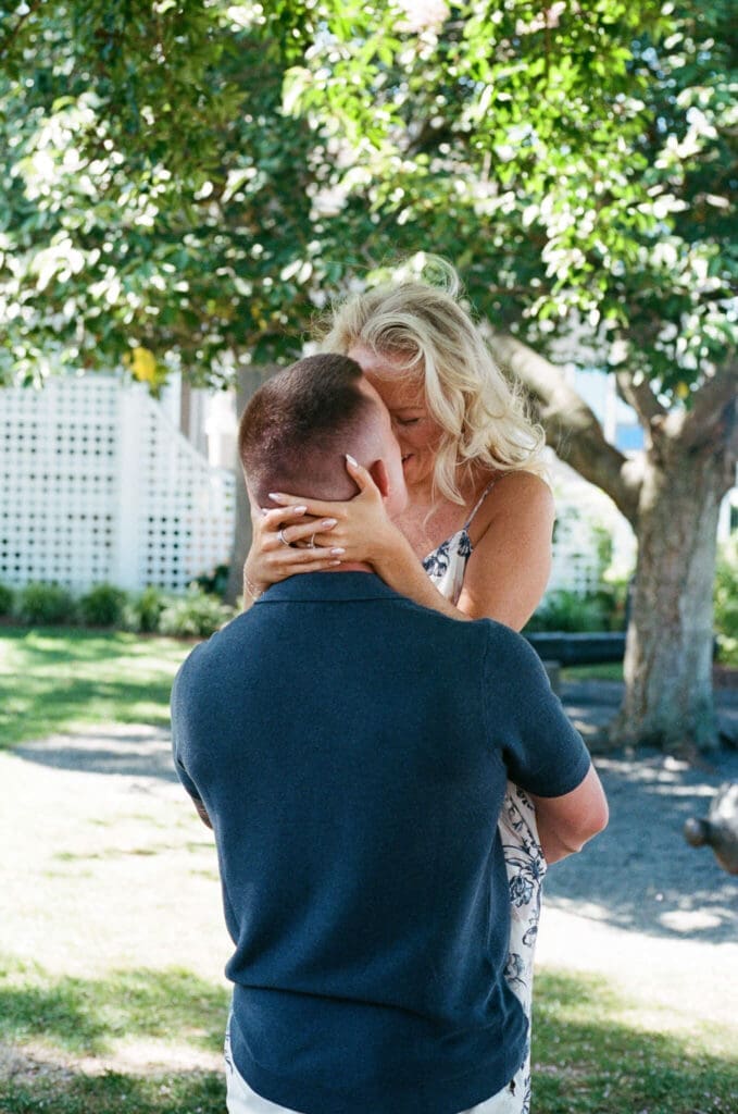 Editorial inspired engagement portraits at Canalfront Park