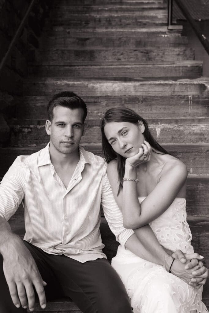 Natural light engagement portraits in Washington DC with true to color tones