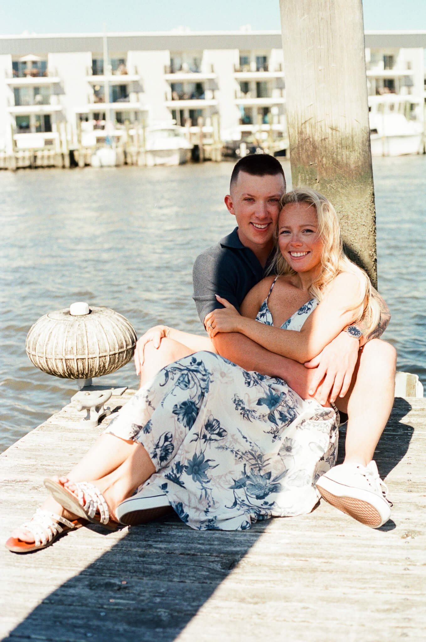east coast engagement waterfront session