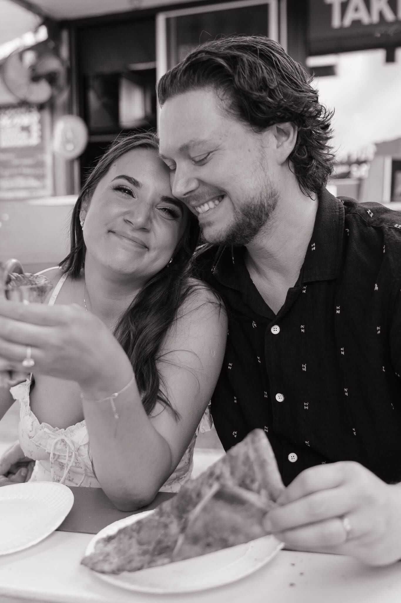 Intimate detail moment showing connection during downtown texas session 