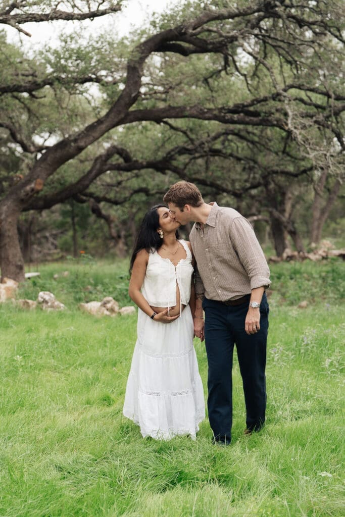 Natural maternity photography session with soft editorial posing in DC