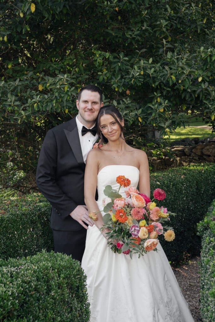 Garden inspired floral arrangements for spring wedding in Virginia
