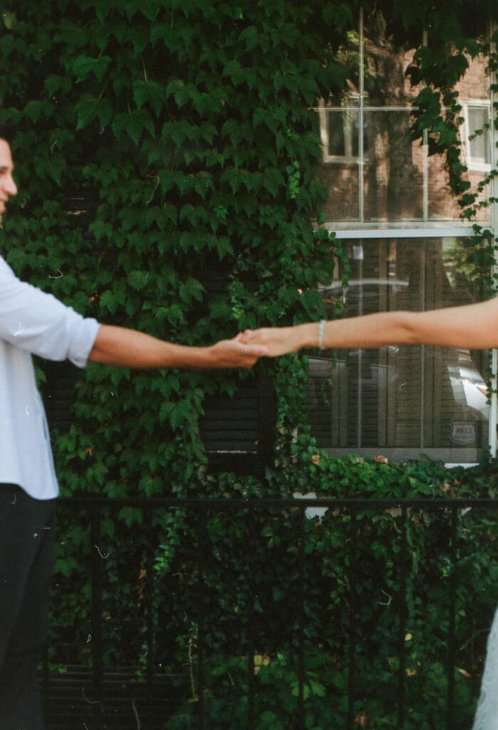 Washington DC film photographer capturing authentic couple moments