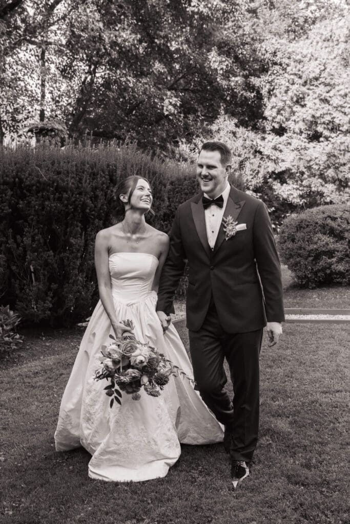 Romantic wedding portraits captured at Airlie in Northern Virginia