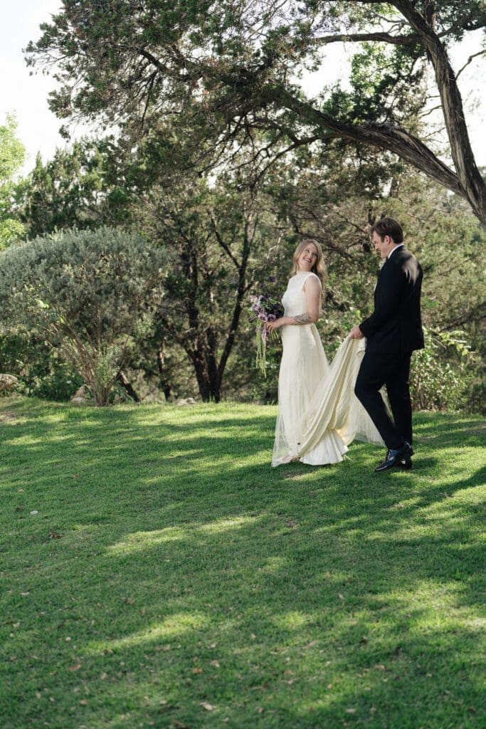Reception celebration at a Videre Estate wedding