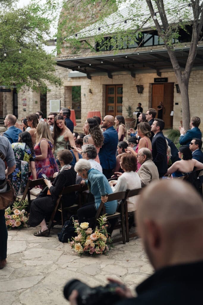 Editorial wedding portraits in the gardens of Lady Bird Wildflower Center