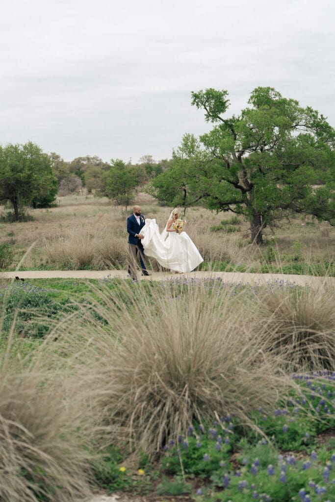 yellow and orange blooms providing spring wedding floral inspiration for a garden wedding