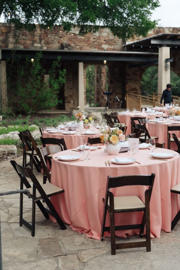 Elegant Texas garden wedding ceremony at Lady Bird Wildflower Center